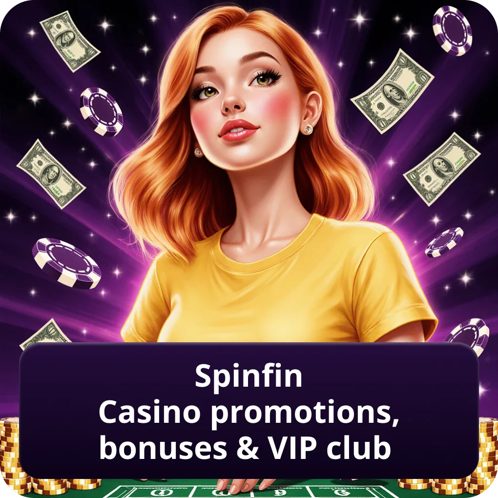 Spinfin Casino Promotions, Bonuses &amp; VIP Club